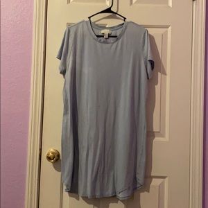 Baby blue t-shirt dress